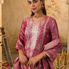 Indyancart IE Women Ethnic Motifs Woven Design Kurta with Trousers & Dupatta