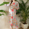 Dhiyona IE Women Floral Printed Regular Kurta with Trousers