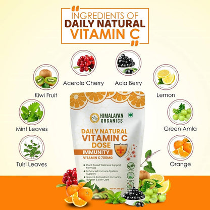 Himalayan Organics Daily Natural Vitamin C Dose Immunity +