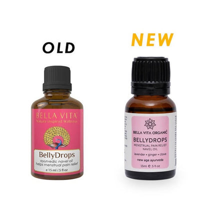 Bella Vita Organic Belly Drops Menstrual Pain Relief Navel Oil