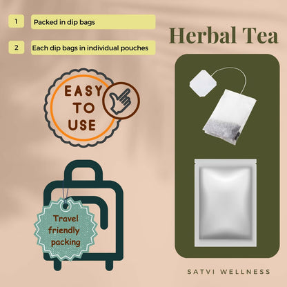 Satvi Wellness Black Pepper Tea Bags | Herbal Tea