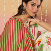 Dhiyona IE Women Ethnic Motifs Printed Panelled Pure Cotton Kurta with Trousers & Dupatta