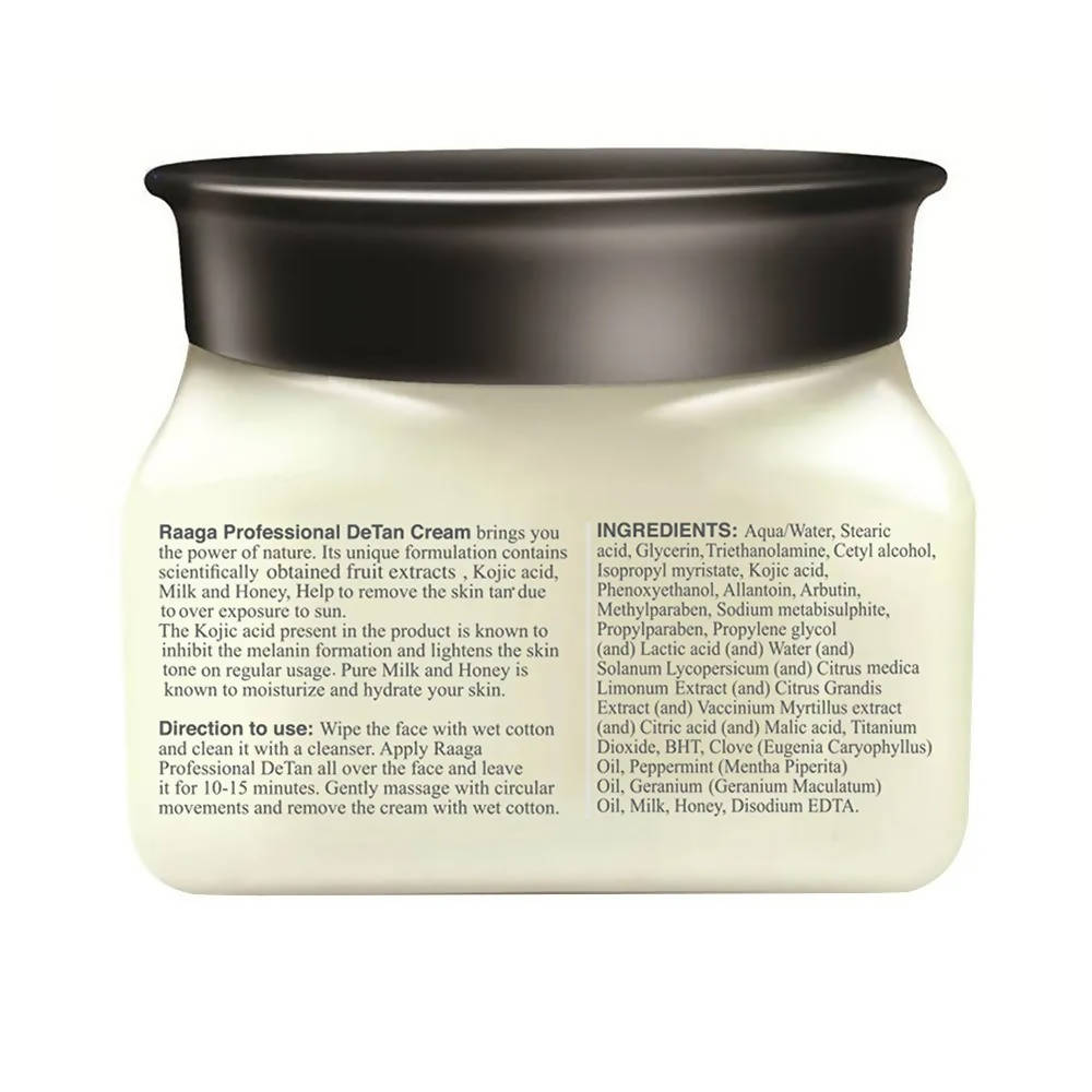 Raaga Professional De Tan Removal Cream With Kojic & Milk - Indyancart