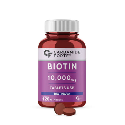 Carbamide Forte Biotin 10000mcg Tablets - Unflavored