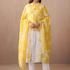 Dhiyona IE Women Floral Embroidered Regular Thread Work Pure Cotton Kurta with Trousers & With Dupatta