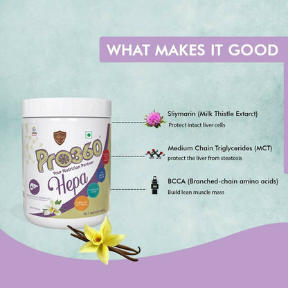 Pro360 Hepa Liver Care Protein Powder - Indyancart
