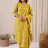 Dhiyona IE Women Floral Printed Kurta with Trousers & Dupatta