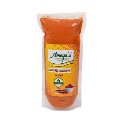 Amoga's Pickles Factory Guntur Red Chilli Powder