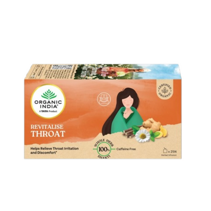 Organic India Revitalise Throat Teabags