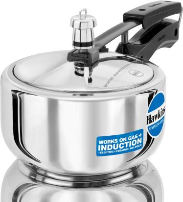 Hawkins Stainless Steel 2 L Induction Bottom Pressure Cooker (HSS20)