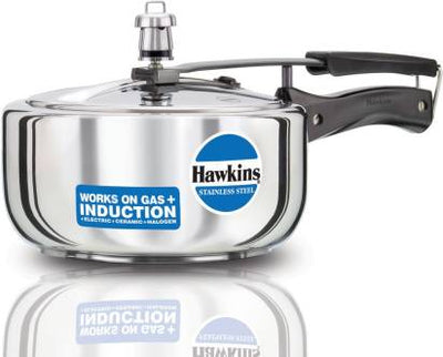 Hawkins Stainless Steel 3 L Induction Bottom Pressure Cooker (HSS3W)