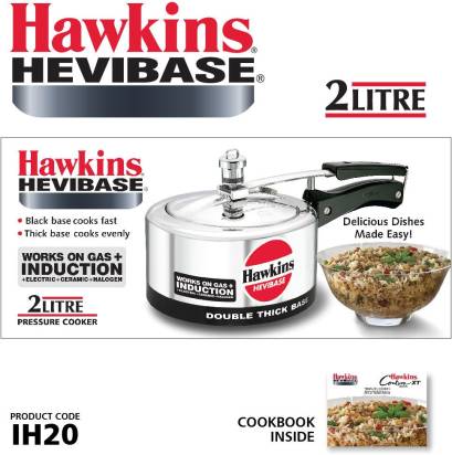 Hawkins Hevibase 2 L Induction Bottom Pressure Cooker (IH20)