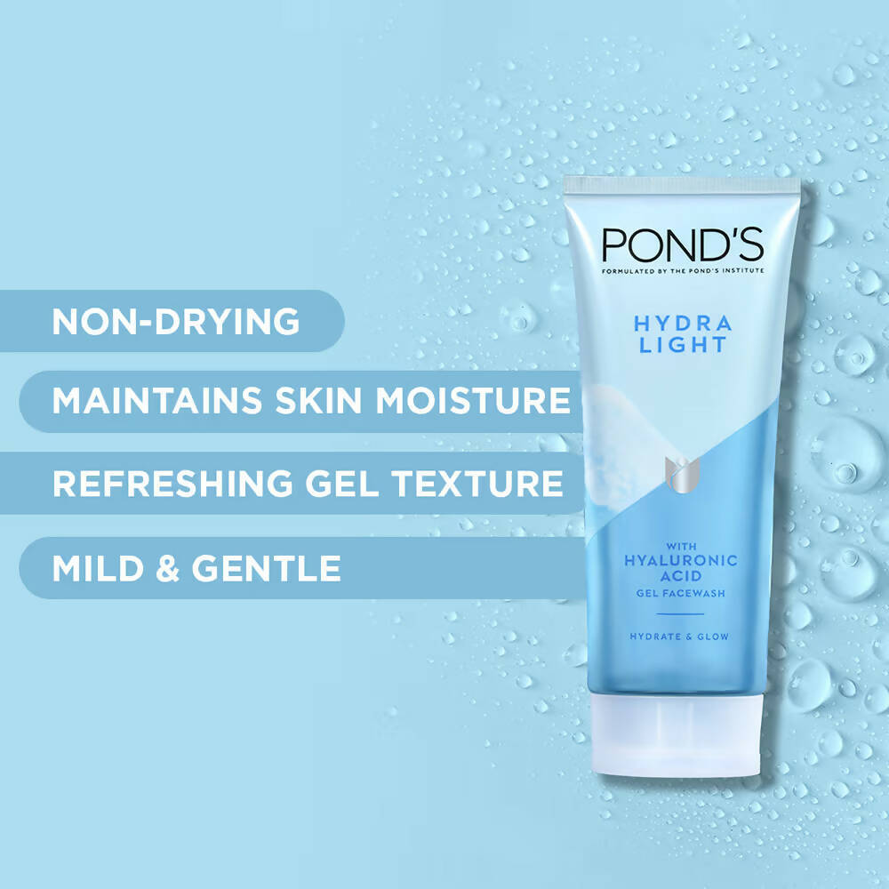 Ponds Hydra Light Hyaluronic Acid Hydrating Gel Face Wash - Indyancart