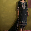Dhiyona IE Women Floral Embroidered Regular Thread Work Kurta with Trousers & With Dupatta