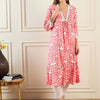 Dhiyona IE Abstract Printed Pleated A-Line Kurta