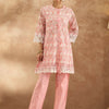 Indyancart IE Embroidered Pure Cotton Tunic & Trouser Co-Ords