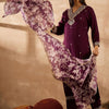 Dhiyona IE Floral Embroidered Straight Zari Work Kurta With Trousers & Dupatta