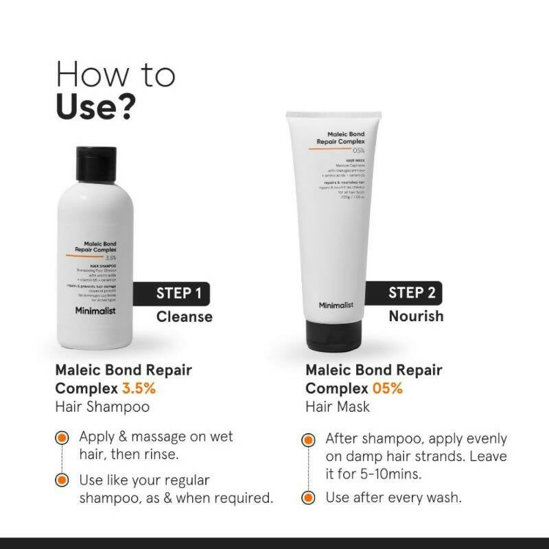 Minimalist Maleic Bond Repair Complex 5% Hair Mask - Indyancart