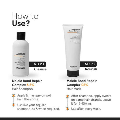 Minimalist Maleic Bond Repair Complex 5% Hair Mask - Indyancart