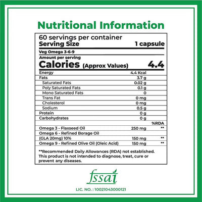 Boldfit Omega 3 6 9 Vegetarian Capsules