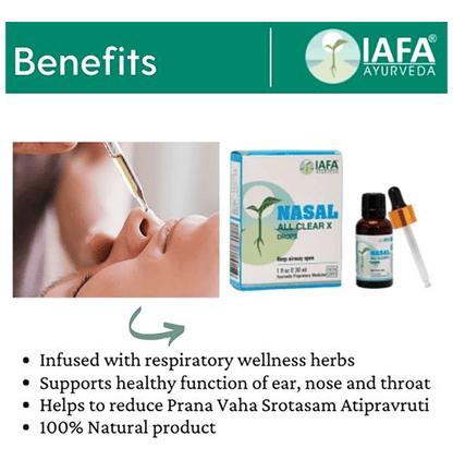 Iafa Ayuveda Nasal All Clear X Drop