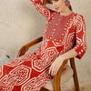 Dhiyona IE Women Ethnic Motifs Printed Pure Cotton Kurta with Trouser