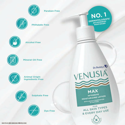 Dr. Reddy's Venusia Max Moisturiser Lotion - Indyancart
