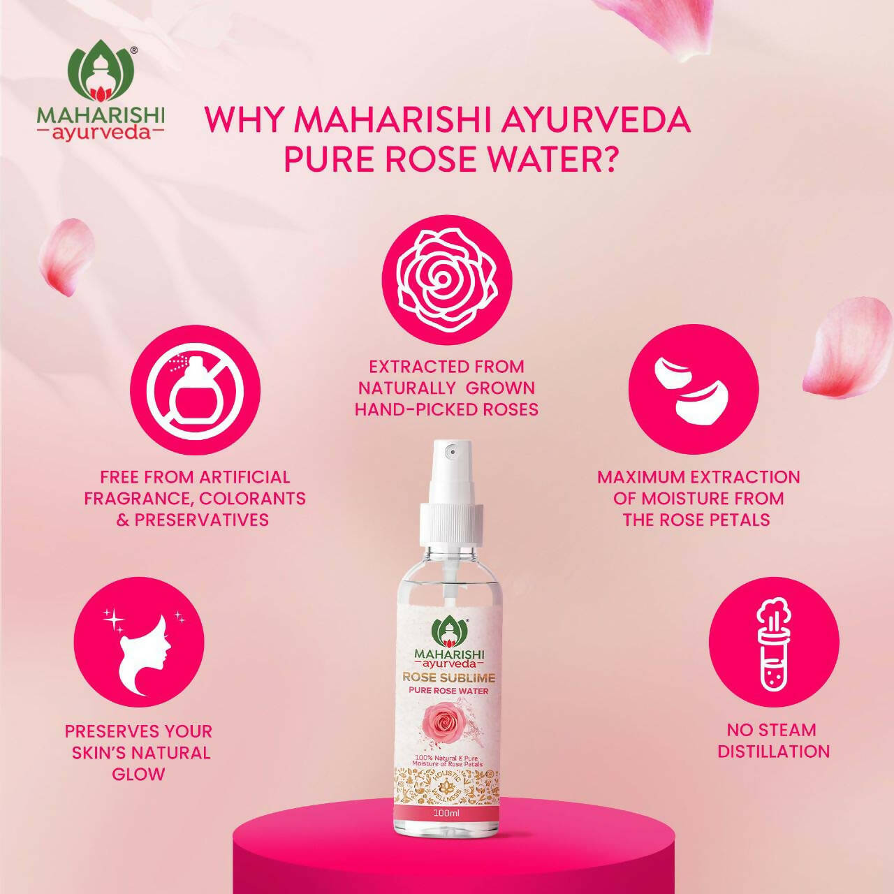 Maharishi Ayurveda Rose Sublime Pure Rose Water