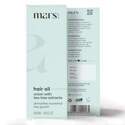 Mars by GHC Hair Oil With Onion & Bhringraj - Indyancart