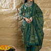 Dhiyona IE Women Floral Printed Regular Pure Cotton Kurta with Trousers & With Dupatta