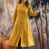 Dhiyona SN Women's Floral Printed Mandarin Collar Pure Cotton Straight Kurta & Trousers
