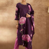 Dhiyona IE Women Floral Printed Regular Pure Cotton Kurta with Trousers & With Dupatta