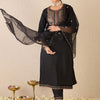 Dhiyona IE Women Ethnic Motifs Embroidered Regular Thread Work Pure Cotton Kurta with Trousers & With Dupatta