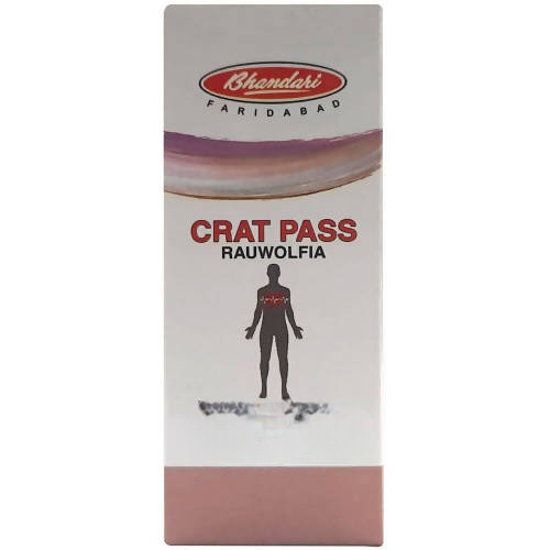 Bhandari Homeopathy Crat Pass Rauwolfia Tablets