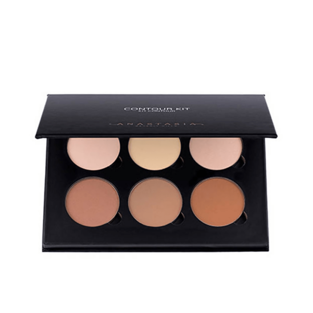 Anastasia Beverly Hills Contour Kit in Light to Medium, featuring contour powders and highlighting shades in a sleek palette.