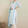Dhiyona IE Ethnic Motifs Printed Notch Neck Pure Cotton Kurta With Trouser & Dupatta