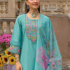 Indyancart IE Women Floral Embroidered Regular Thread Work Kurta with Trousers & With Dupatta