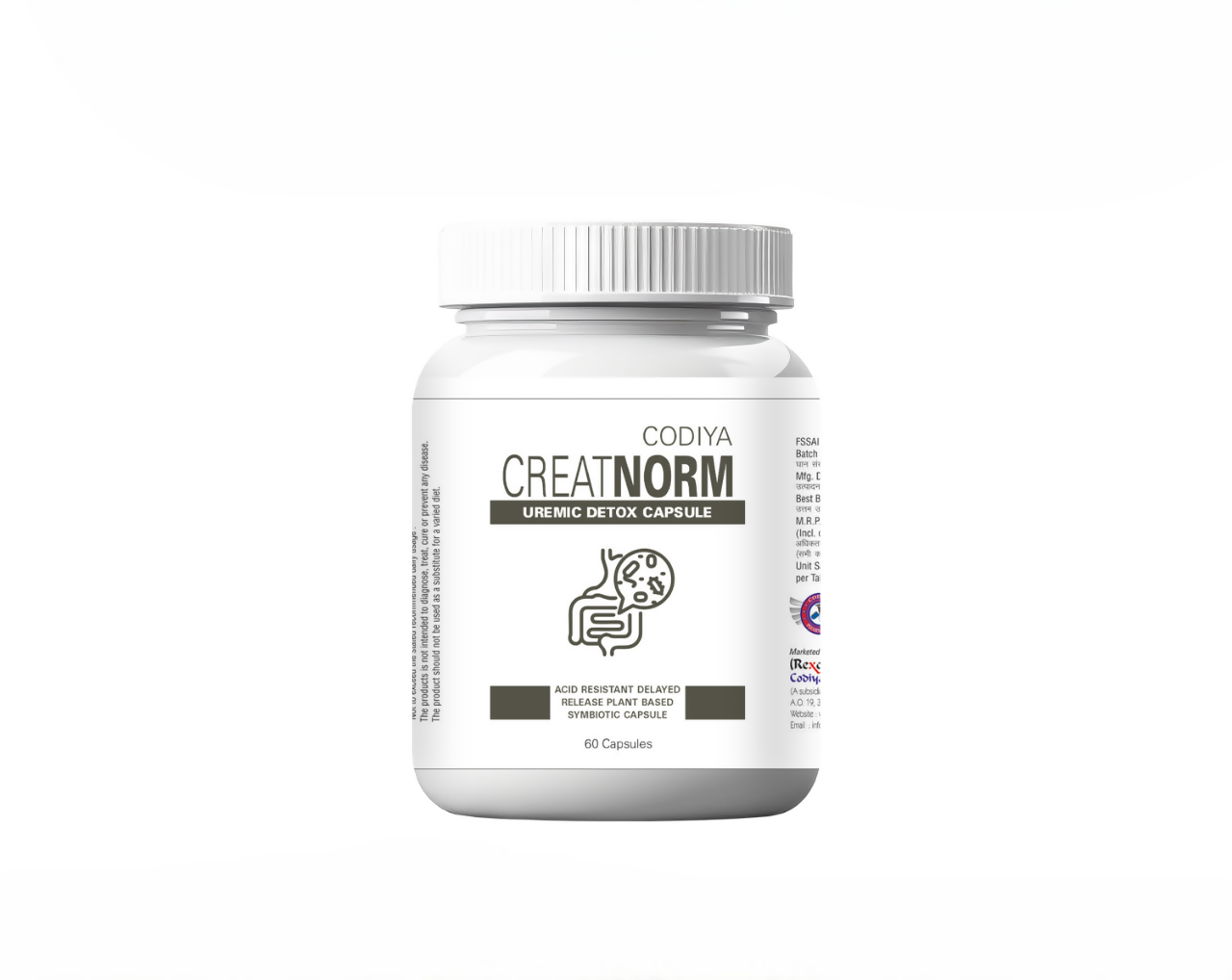 Uveda Naturals Creatnorm Capsules - 90 Billion Spores Probiotic & Prebiotic Formula