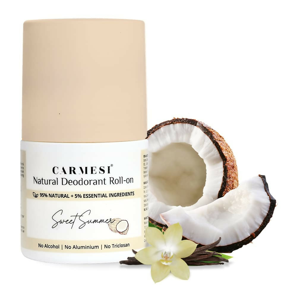 Carmesi Natural Underarm Roll On Deodorant for Women - Sweet Summer