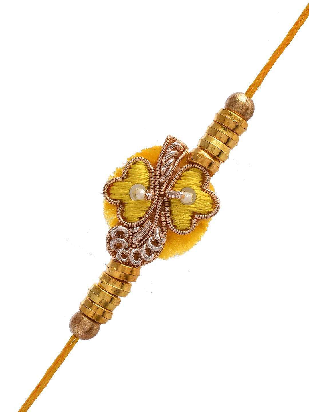 Anouk Sequinned & Zardosi Rakhi With Roli Chawal & Card