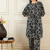Indyancart IE Women Black Kurta Sets