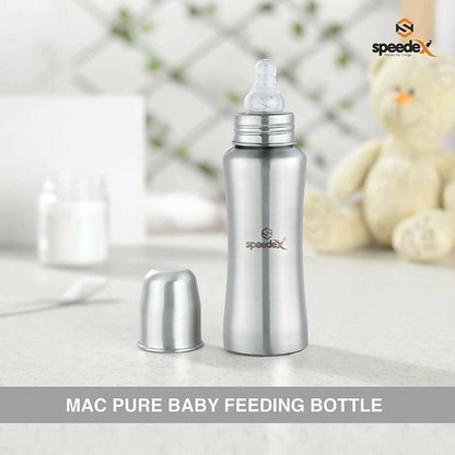 Speedex Stainless Steel Infant Baby Feeding Bottle - Indyancart