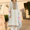 Indyancart IE Women Ethnic Motifs Embroidered Regular Kurta with Trousers & With Dupatta